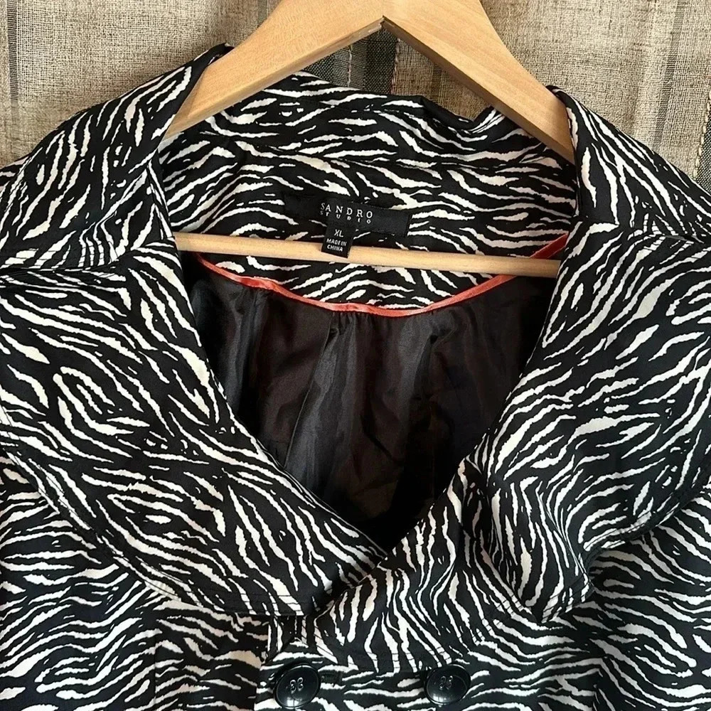 Sandro Studio Zebra print jacket - Picture 4 of 8